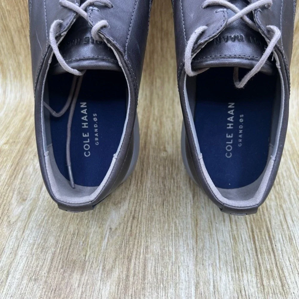 Cole Haan Grand Plus Essex Oxford Men's Size 11.5 Grey Leather Sole Derby C28730